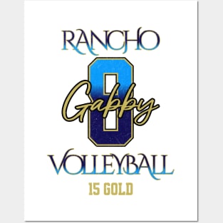 Gabby #8 Rancho VB (15 Gold) - White Posters and Art